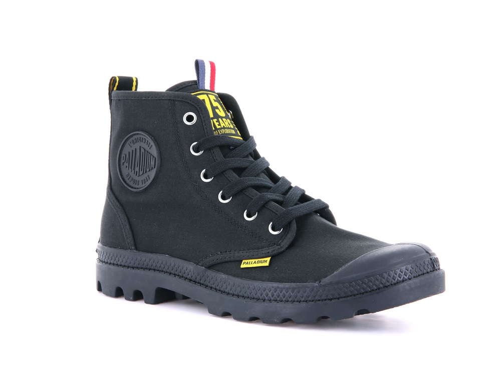 Botas Palladium PAMPA HI DARE 75TH Hombre Negras | Costa Rica-53468